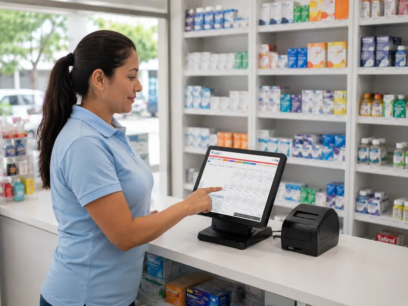 Tienda de mostrador usando EasyFact POS